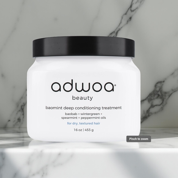 NWOT Adwoa Beauty Baomint Deep Conditioning Balm 16 oz - Picture 1 of 7